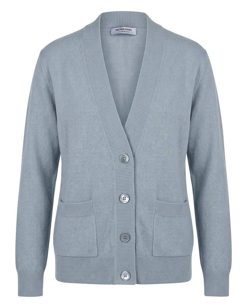 Peter Hahn Strickjacke  blau Blau