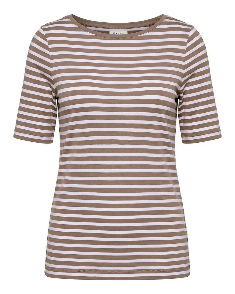 Maerz Rundhals-Shirt  weiss Weiss