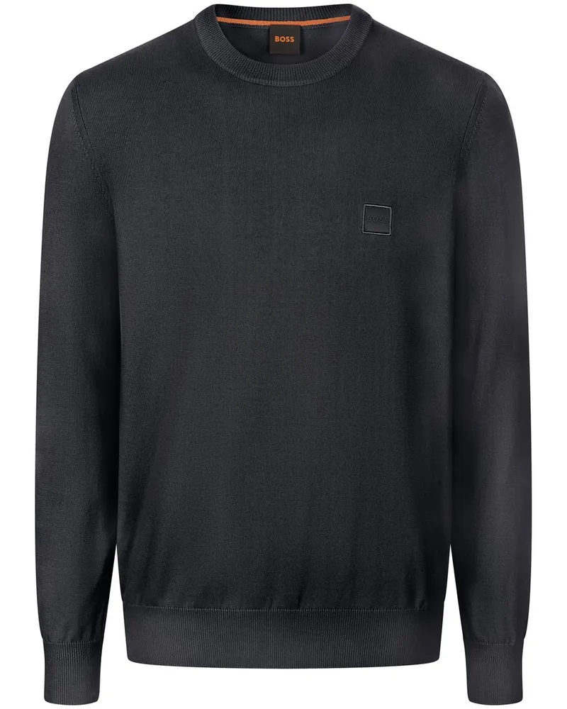 HUGO BOSS Strickpullover  blau Blau