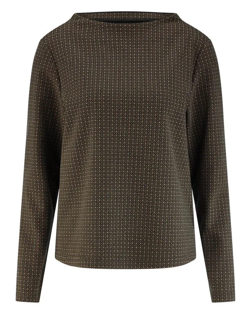 Peter Hahn Shirt U-Boot-Ausschnitt  schwarz Schwarz