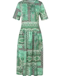 Green Cotton Jerseykleid 1/2-Arm  mehrfarbig Mehrfarbig