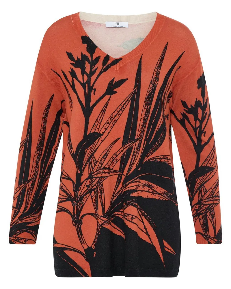 Peter Hahn V-Pullover  schwarz Schwarz