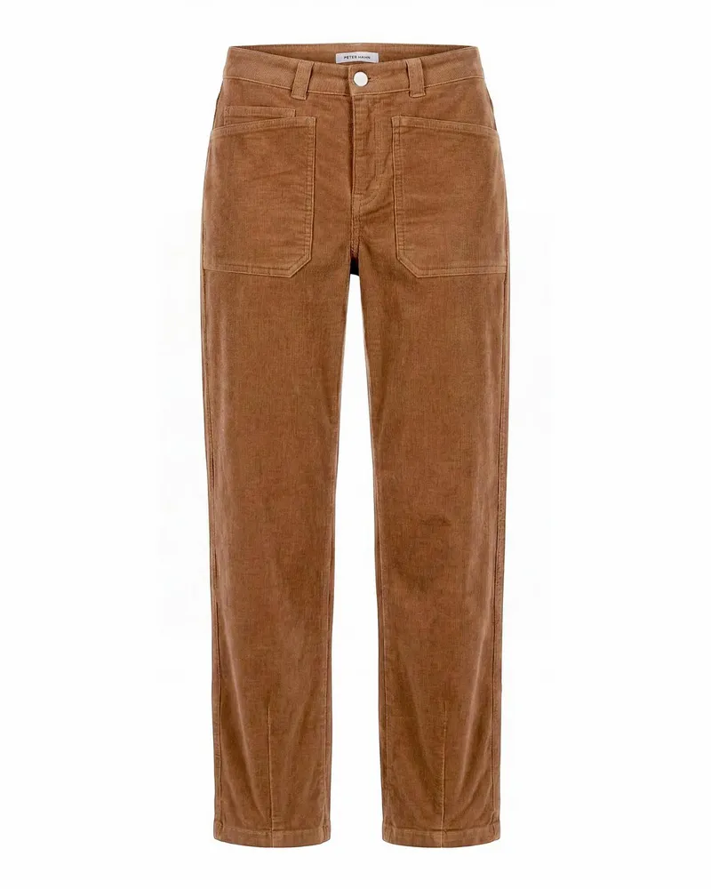 Peter Hahn Knöchellange Cord-Hose  braun Braun
