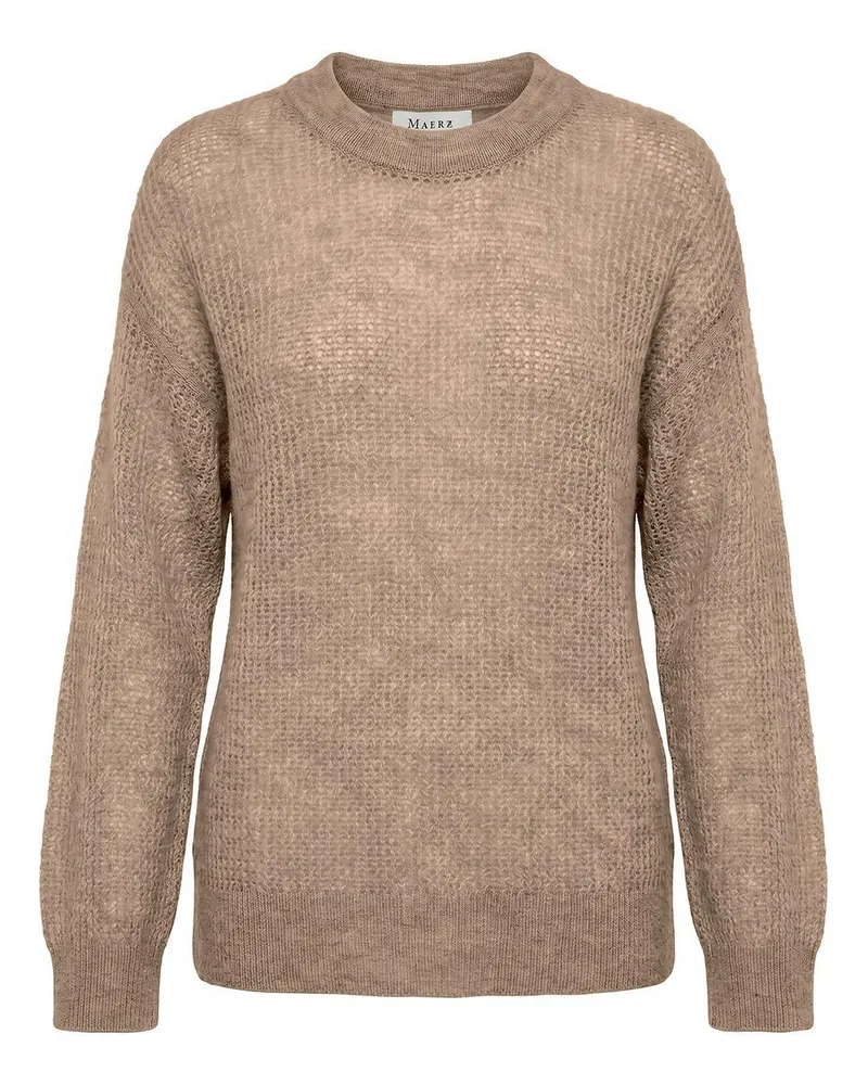 Maerz Pullover Stehkragen  braun Braun