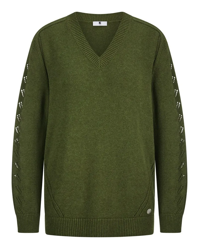 Anna Aura V-Pullover  grün Grün