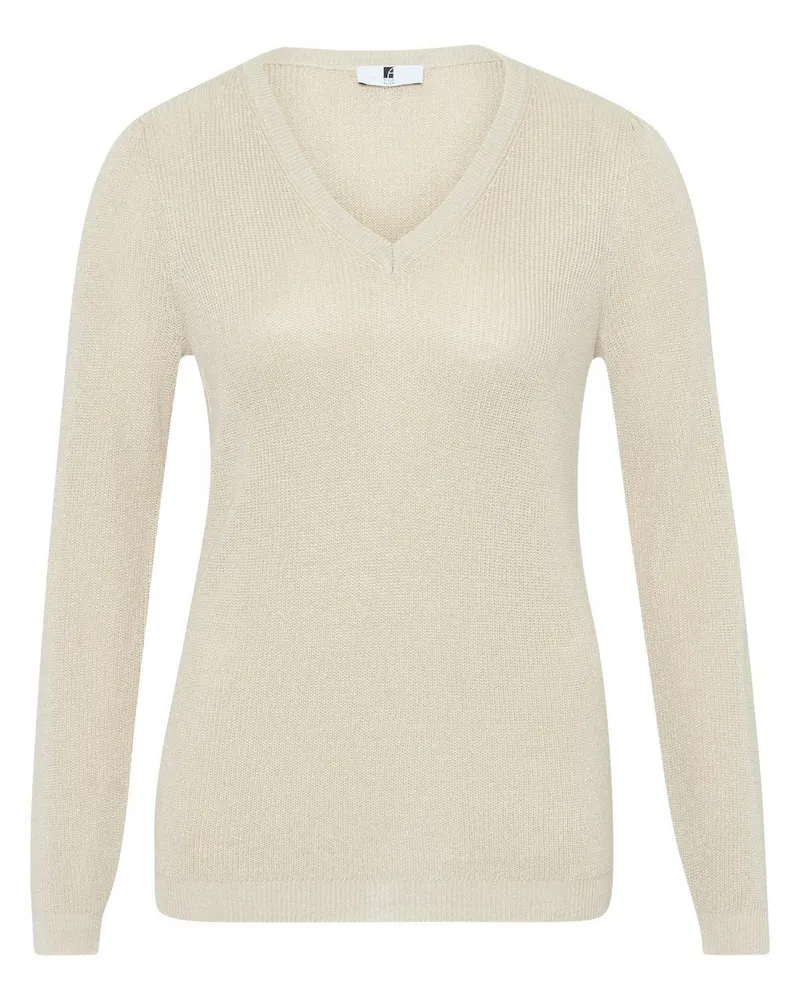 Anna Aura V-Pullover  beige Beige