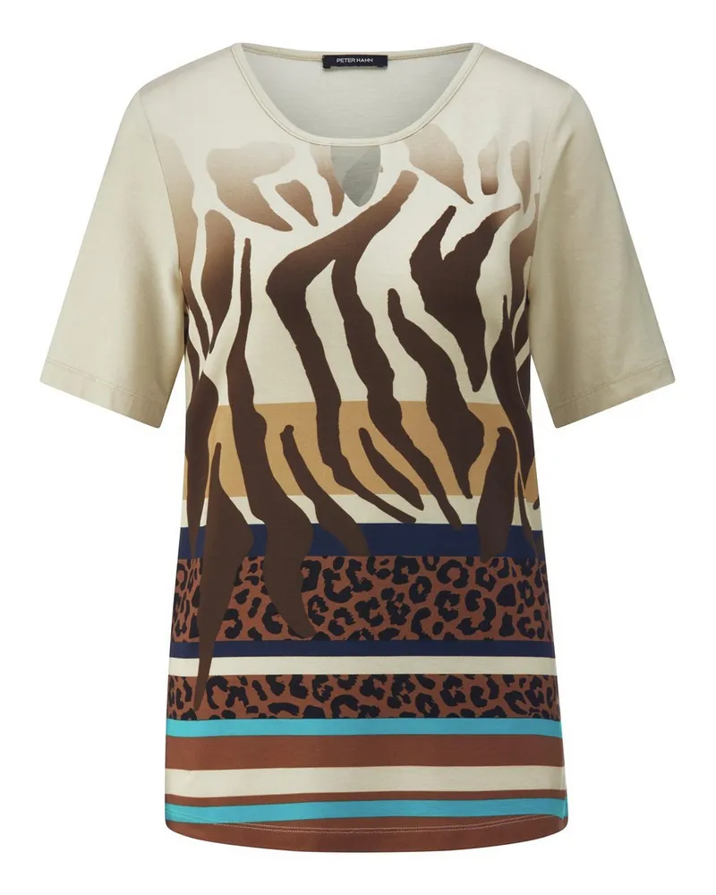 Peter Hahn Rundhals-Shirt  beige Beige