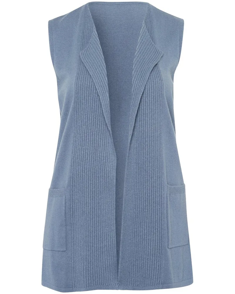 Anna Aura Strickweste  blau Blau