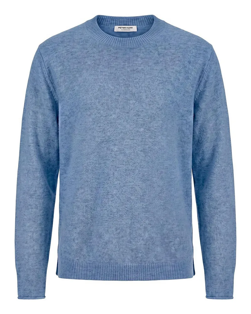 Peter Hahn Rundhals-Pullover aus Kaschmir  blau Blau