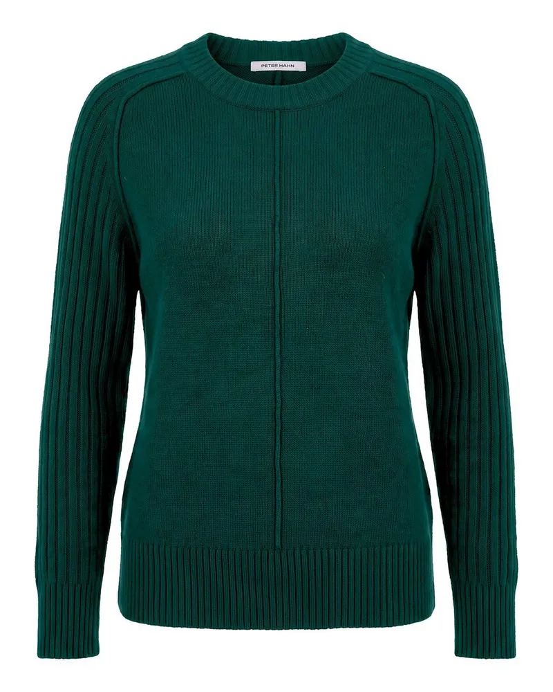 Peter Hahn Rundhals-Pullover  grün Grün