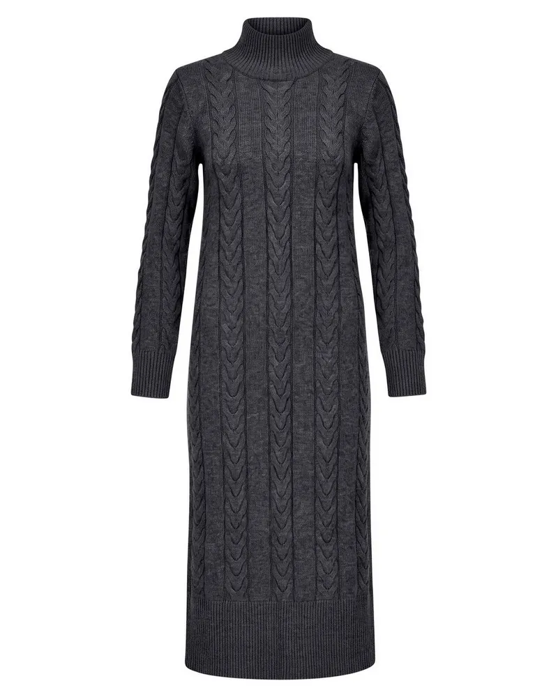 Peter Hahn Strickkleid  grau Grau
