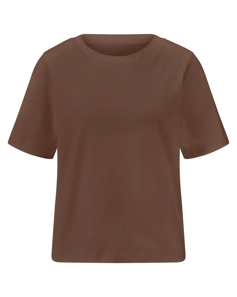 Peter Hahn Rundhals-Shirt  braun Braun