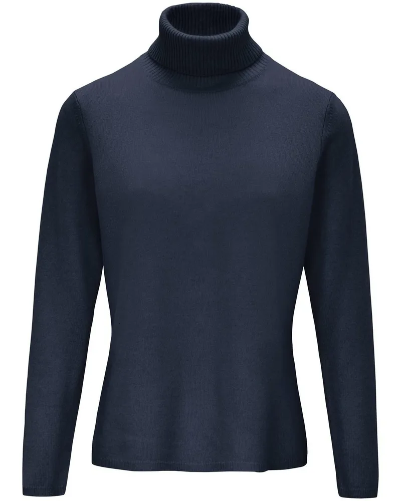 Include Rollkragen-Pullover aus Schurwolle und Kaschmir  blau Blau