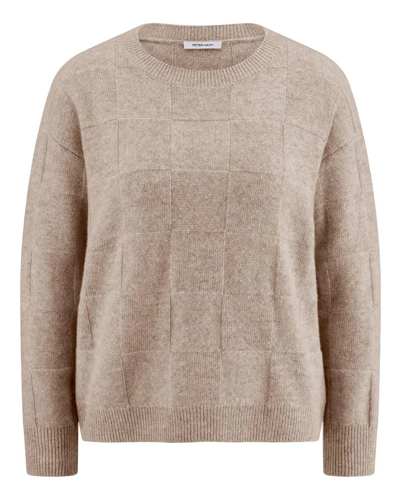 Peter Hahn Rundhals-Pullover  beige Beige