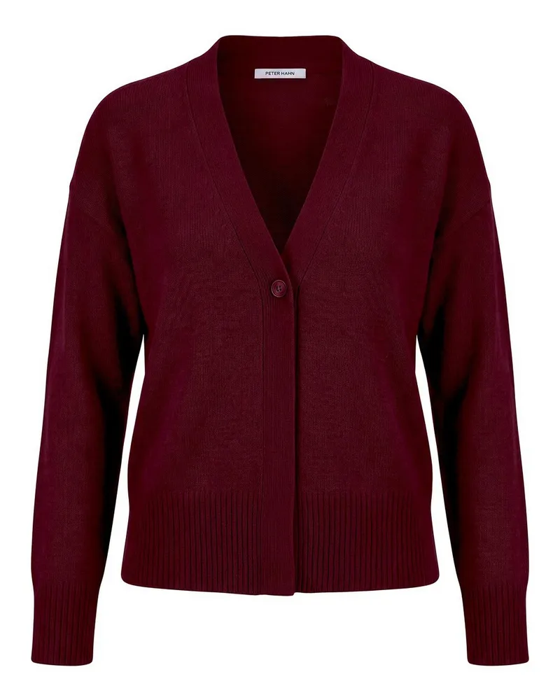 Peter Hahn Strickjacke  rot Rot