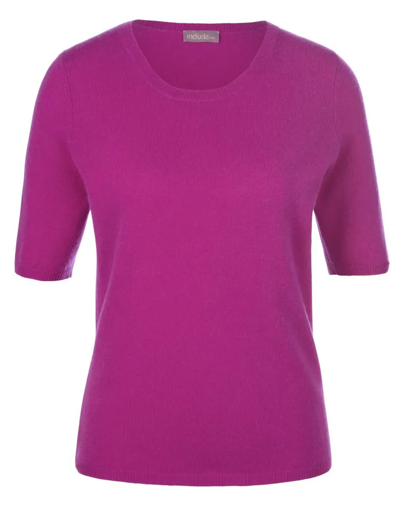 Include Rundhals-Pullover aus Schurwolle und Kaschmir  pink Pink