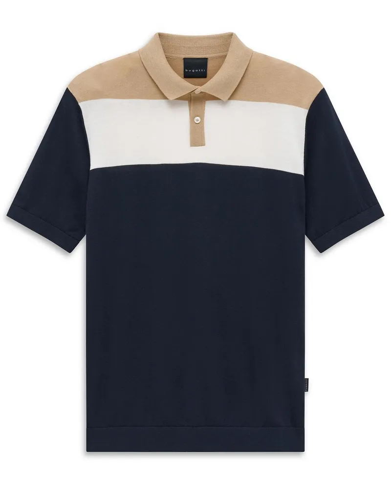 Bugatti Polo-Pullover Regular Fit  blau Blau