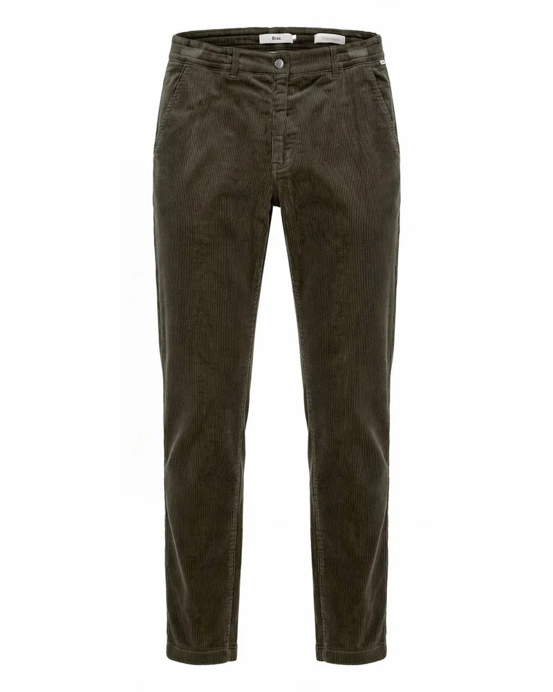 Brax Knöchellange „Slim Fit“-Cordhose  grün Grün