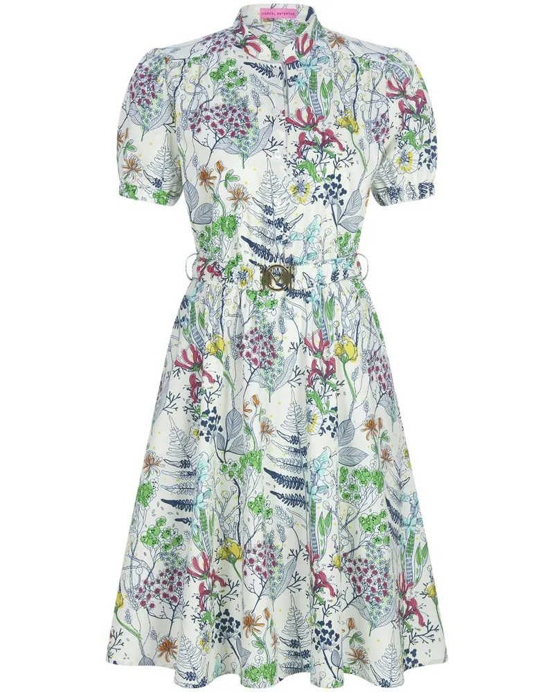 Marcel Ostertag Kleid  weiss Weiss