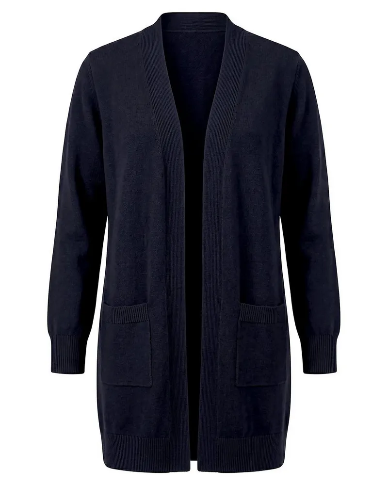 Emilia Lay Long-Strickjacke  blau Blau