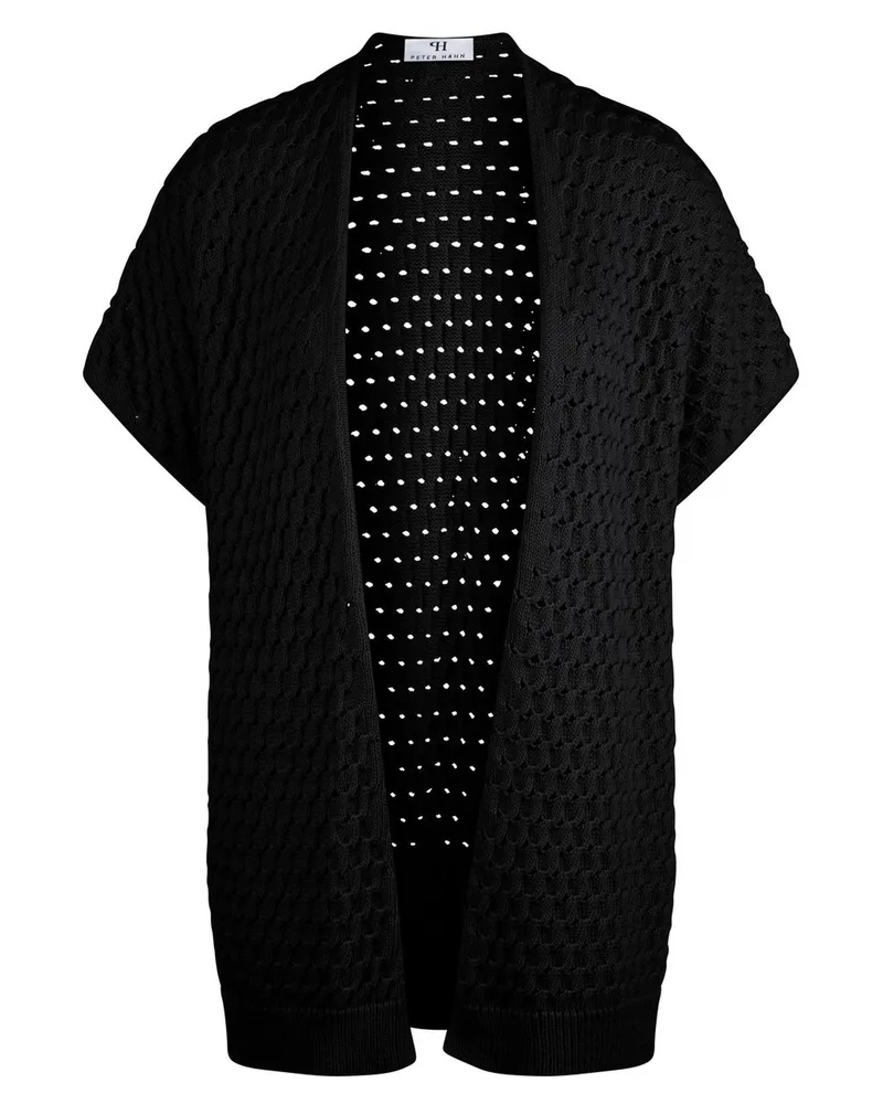 Peter Hahn Strickweste  schwarz Schwarz
