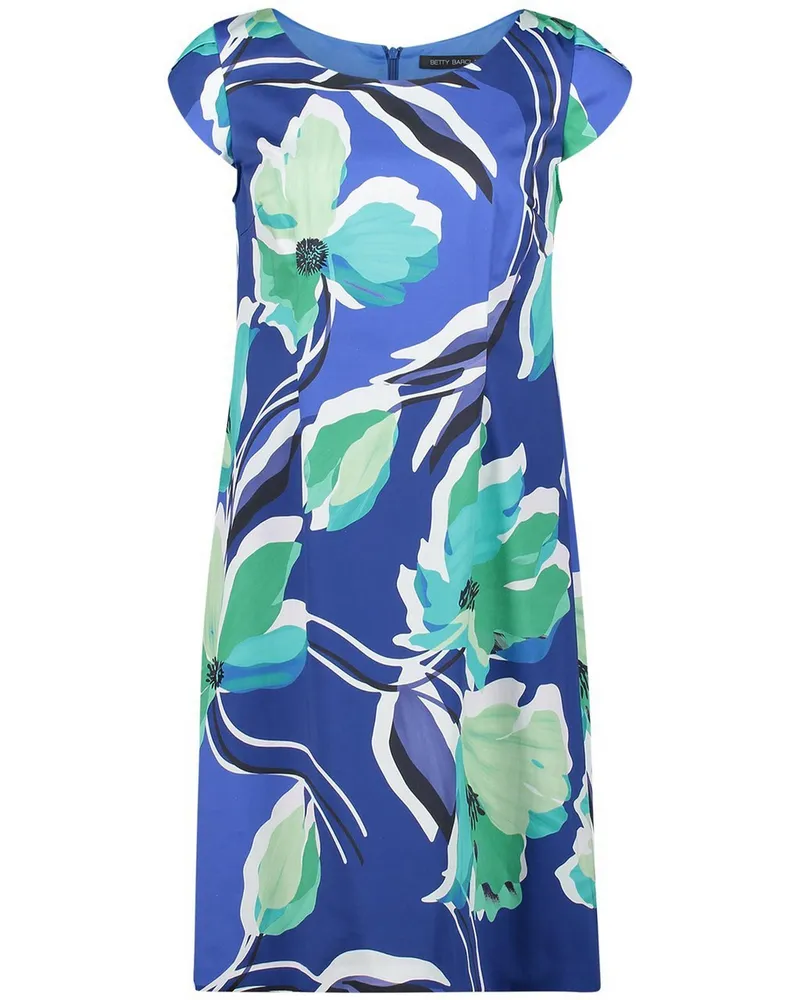 Betty Barclay Kleid Rundhals-­Ausschnitt  blau Blau
