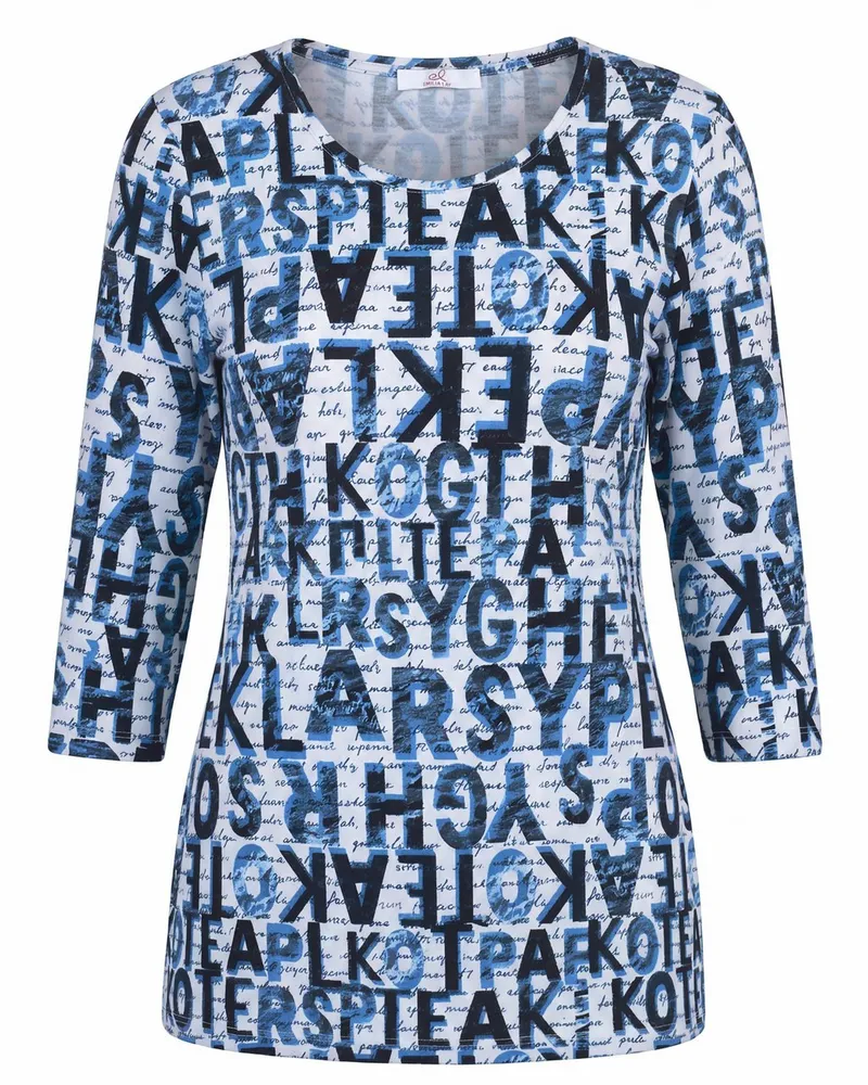 Emilia Lay Rundhals-Shirt  weiss Weiss