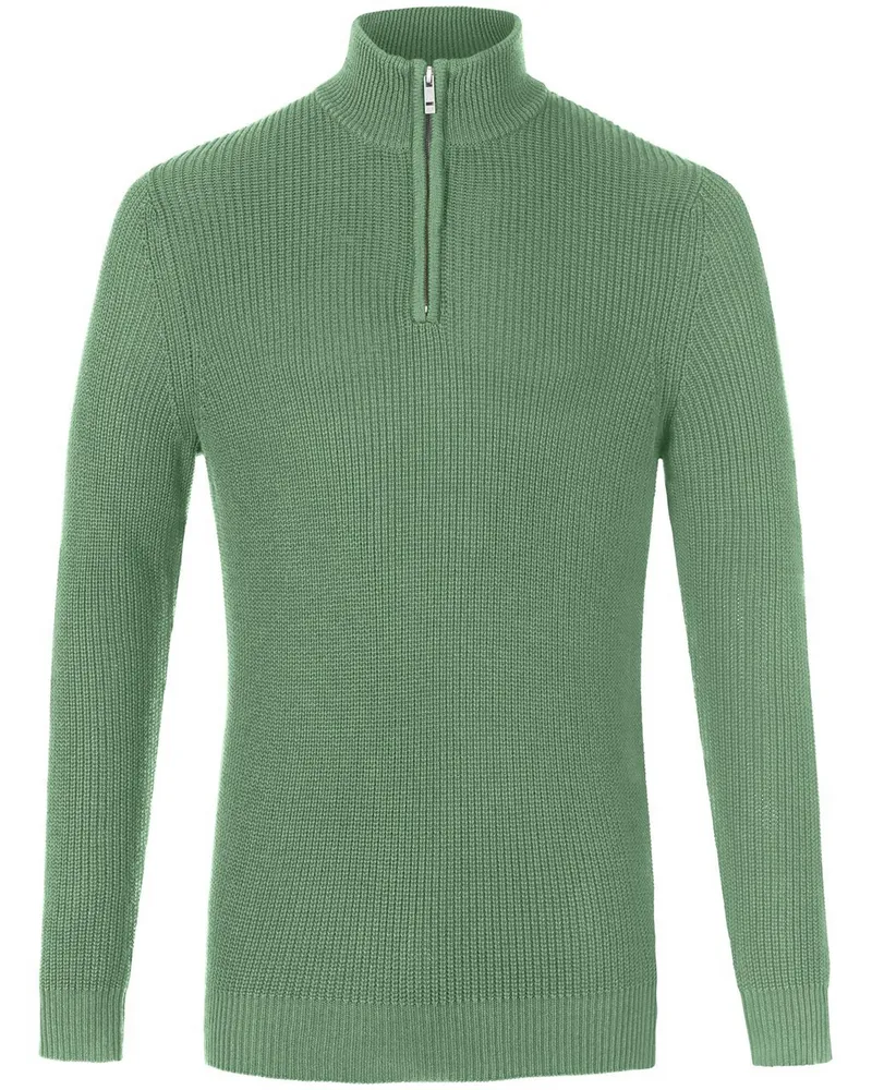 Louis Sayn Pullover Stehbundkragen  grün Grün