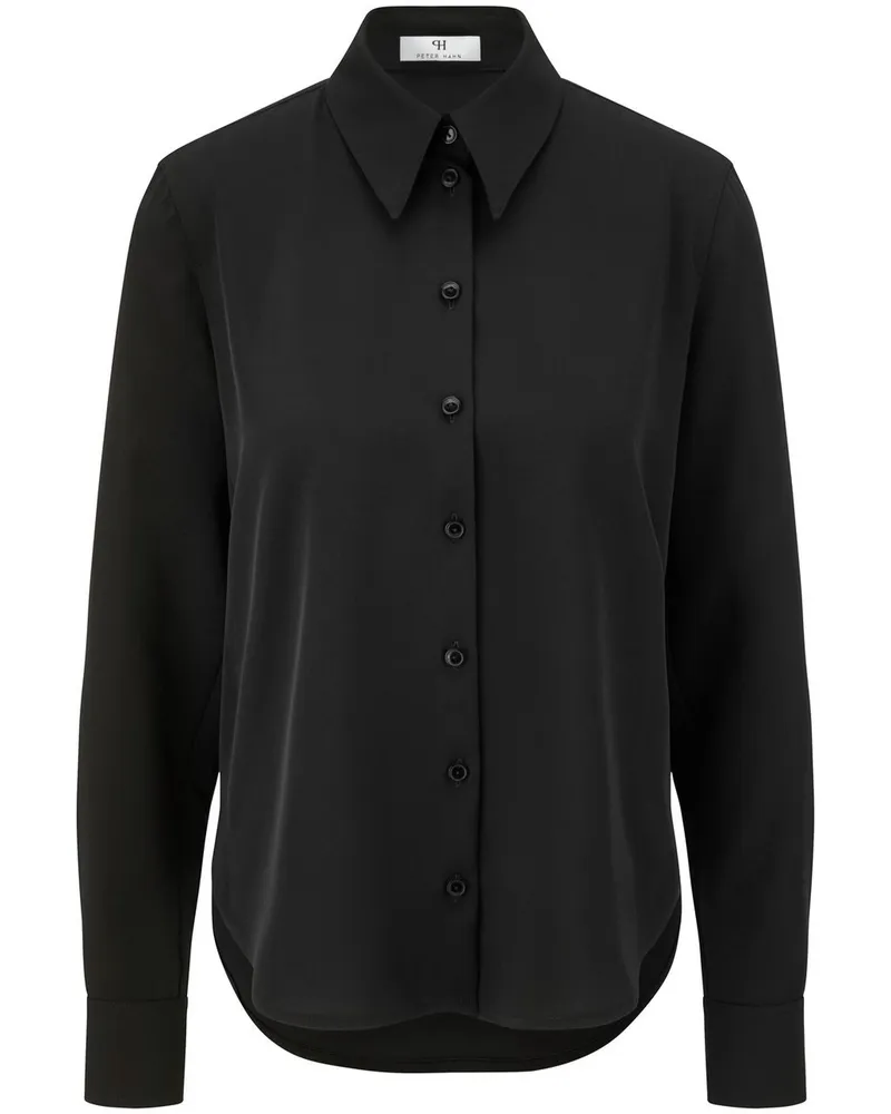 Peter Hahn Bluse  schwarz Schwarz