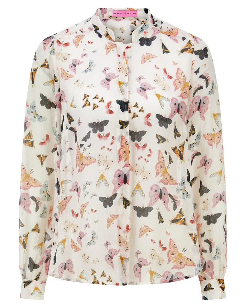 Marcel Ostertag Bluse  beige Beige