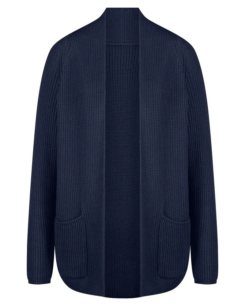 Peter Hahn Strickjacke  blau Blau