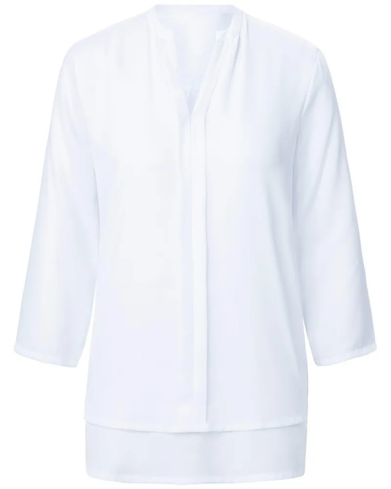 WALL London Blusen-Shirt 3/4-Arm  weiss Weiss