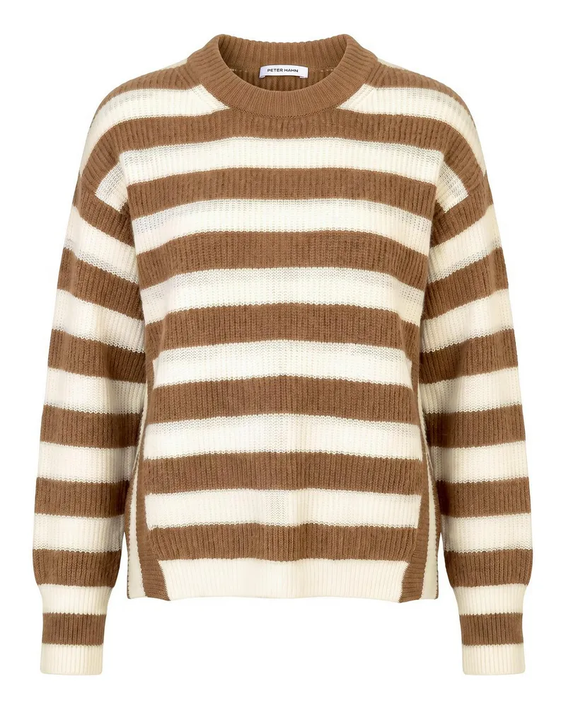 Peter Hahn Rundhals-Pullover  braun Braun