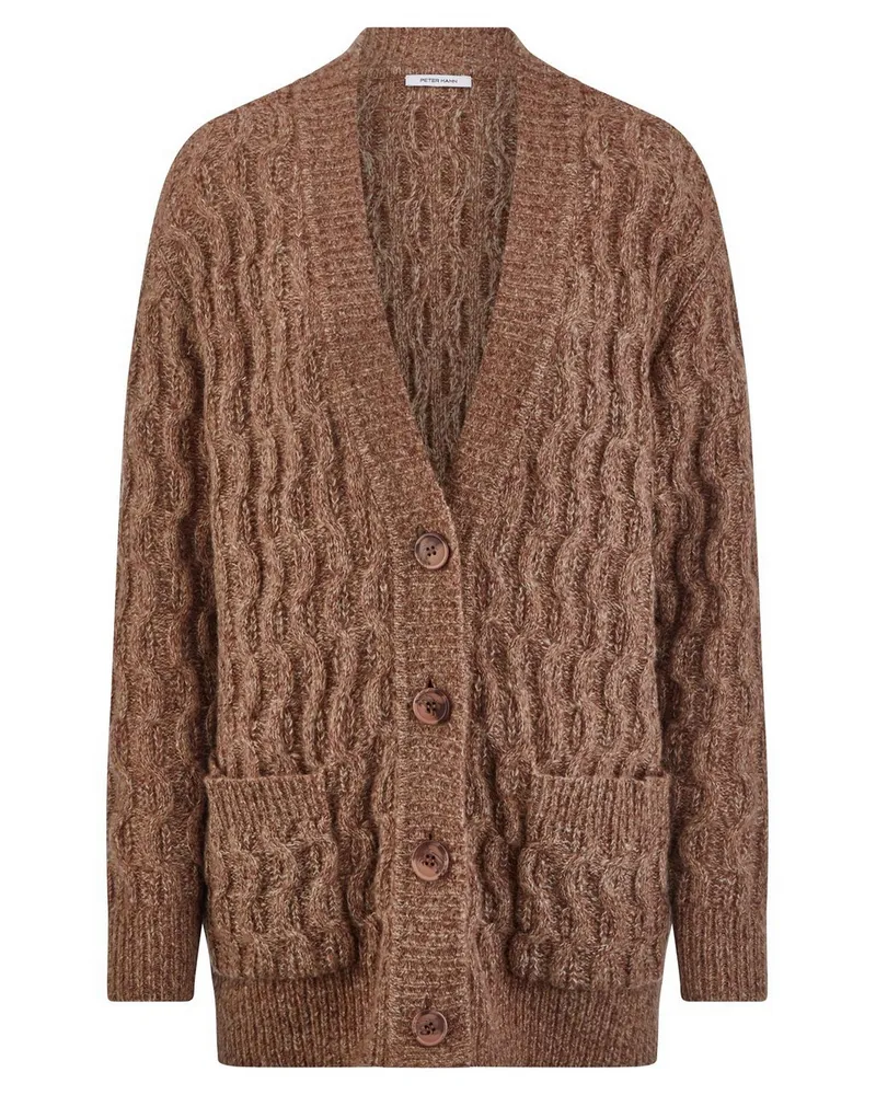 Peter Hahn Strickjacke  braun Braun