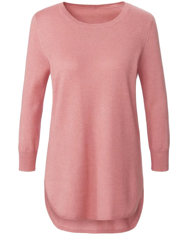 Peter Hahn Rundhals-Pullover aus Seide und Kaschmir  Seide/Kaschmir rosé Rosé