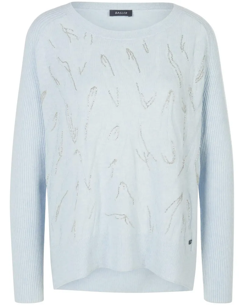 Basler Strickpullover  blau Blau