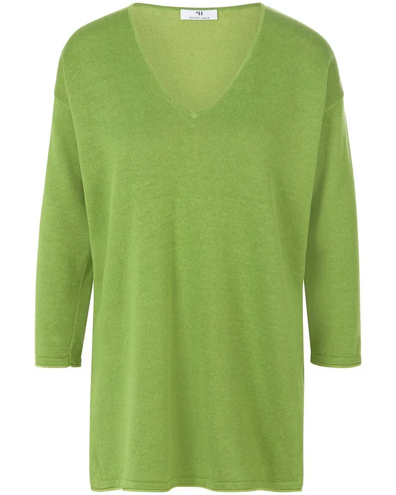 Peter Hahn V-Pullover 3/4-Arm  grün Grün