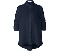 Bluse in A-Linie  blau