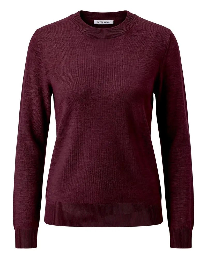 Peter Hahn Pullover aus 100% Schurwolle Biella Yarn  rot Rot