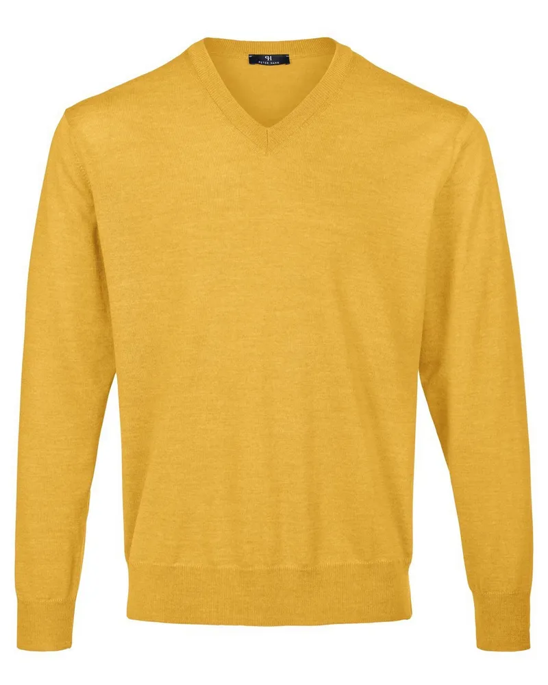 Peter Hahn V-Pullover  gelb Gelb