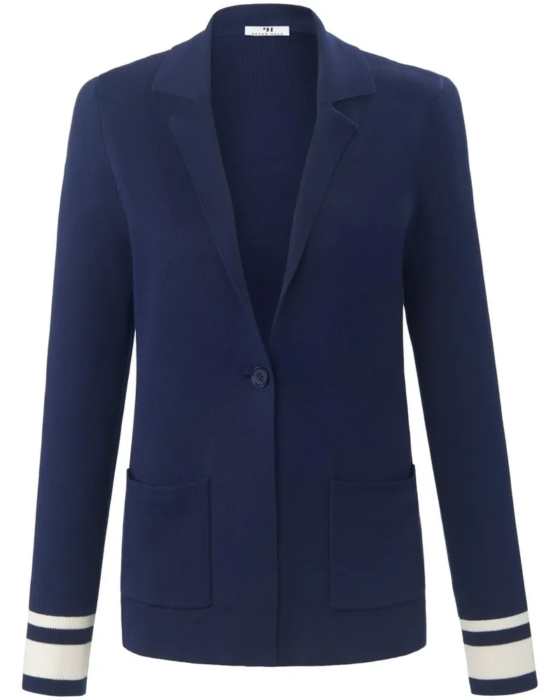 Peter Hahn Strickblazer  blau Blau