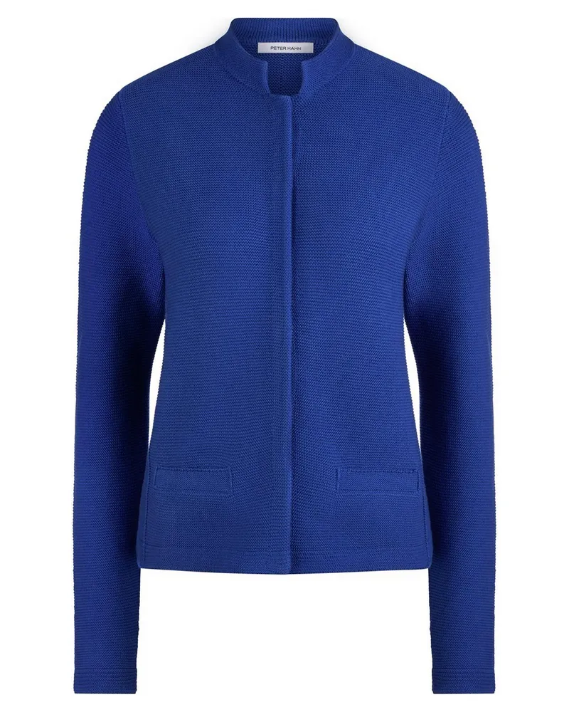 Peter Hahn Strickjacke aus 100% SUPIMA®-Baumwolle  blau Blau