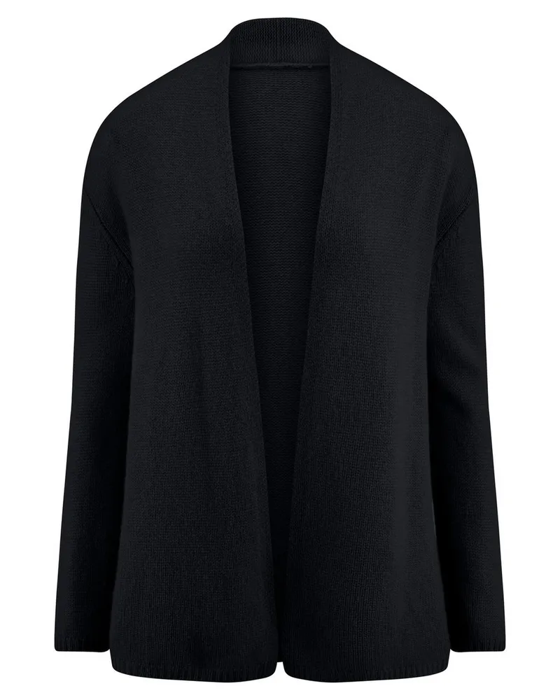 Include Strickjacke Stehkragen  blau Blau