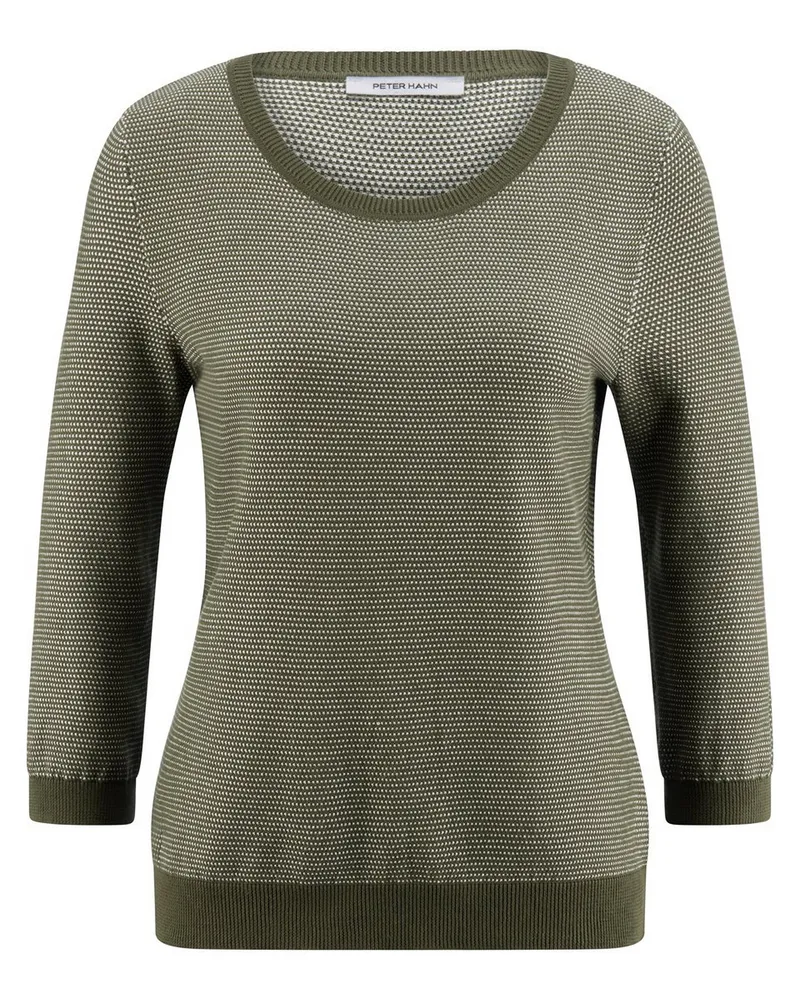 Peter Hahn Rundhals-Pullover aus 100% SUPIMA®-Baumwolle  grün Grün