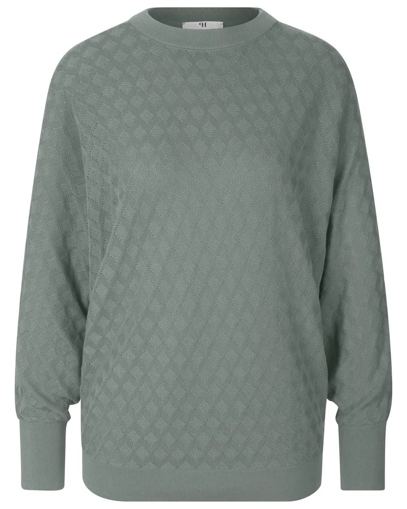 Peter Hahn Rundhals-Pullover  grün Grün
