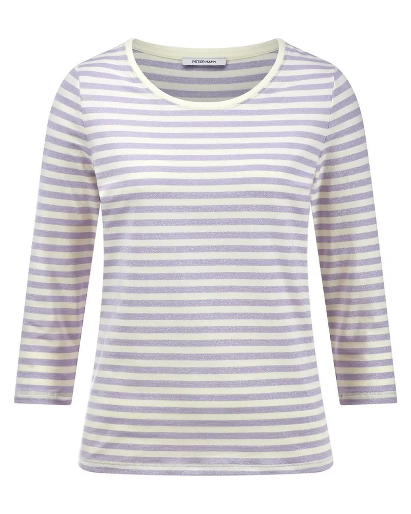 Peter Hahn Rundhals-Shirt 3/4-Arm  lila Lila
