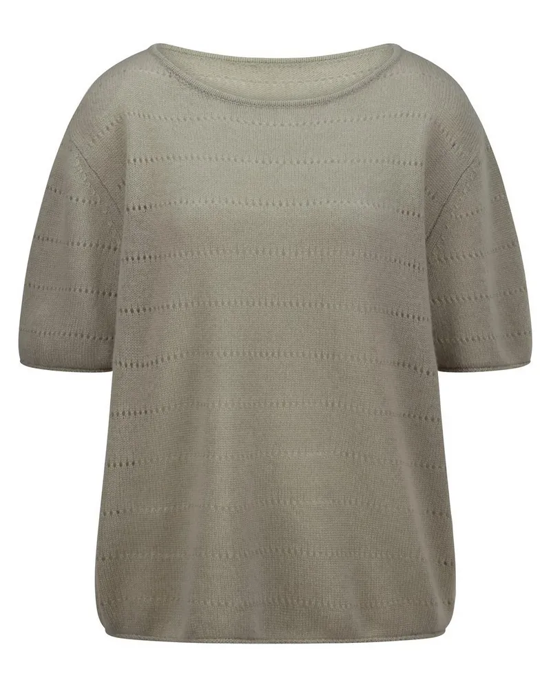 Peter Hahn Pullover U-Boot-Ausschnitt  grün Grün