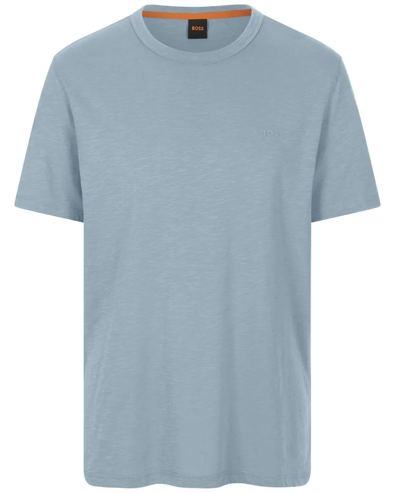 HUGO BOSS Rundhals-Shirt  blau Blau