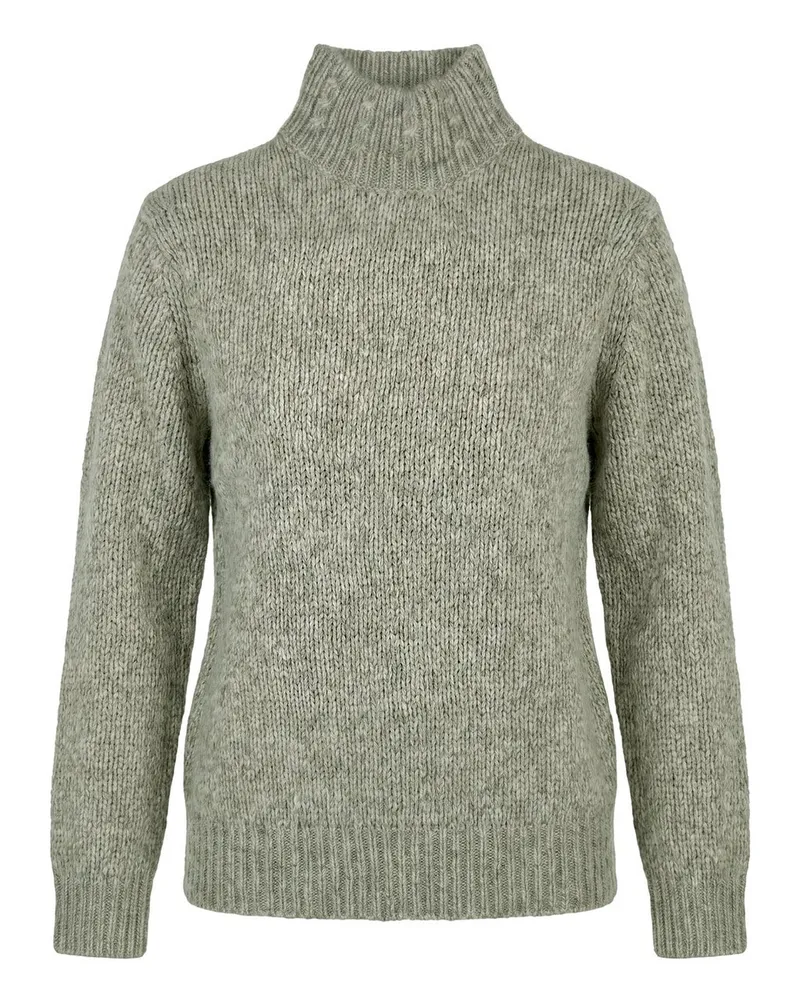 Peter Hahn Pullover Stehkragen  grün Grün