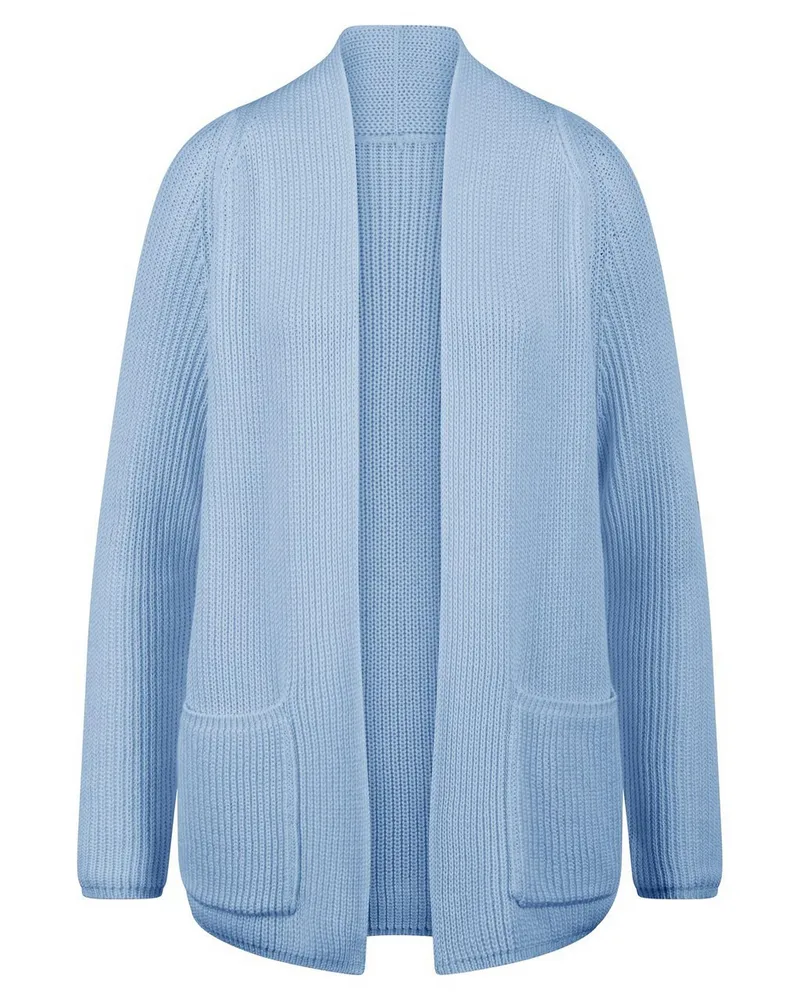 Peter Hahn Strickjacke  blau Blau